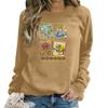 Women's Fashion Casual Long Sleeve Loose Printed Sweatshirt