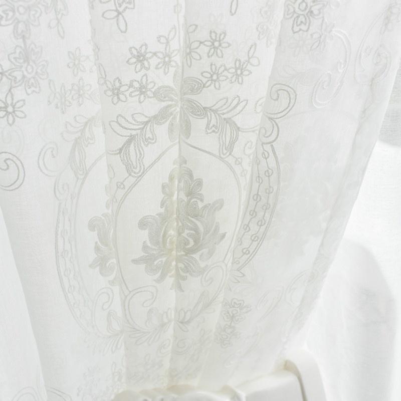 Полупрозрачный тюль в европейском стиле