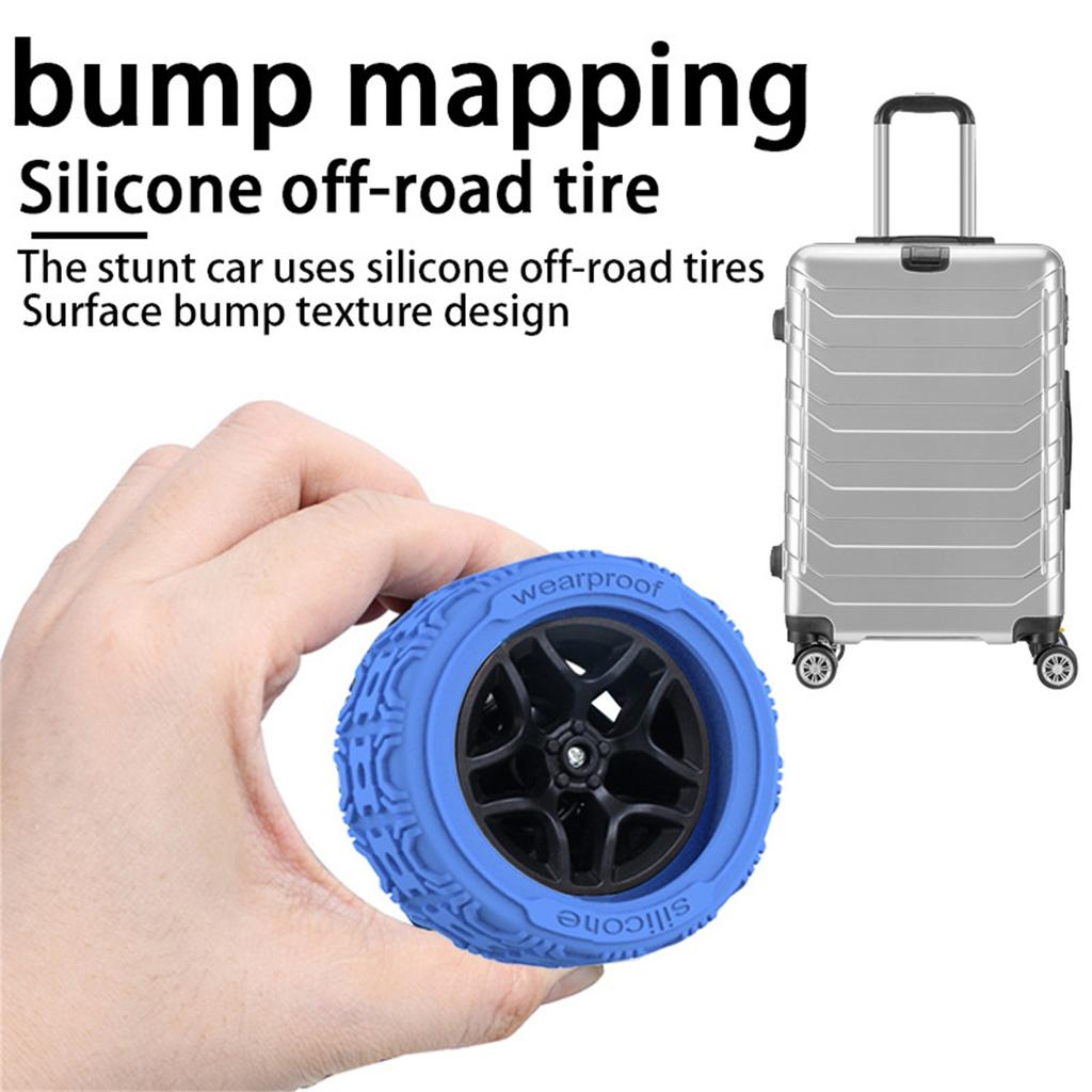 4/8 шт. Портативные Защитите колеса вашего багажа гибкими силиконовыми чехлами для чемоданов