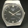 AUTOMATIC 6309A VINTAGE SEIKO 5 JAPAN MENS BLACK COLOR DIAL WATCH A701503-5 R206b-a701503