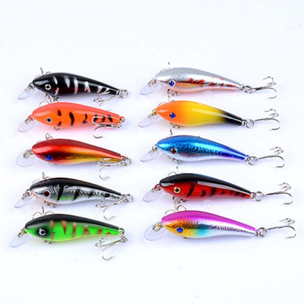 3D Eyes Crankbaits Wobbler Tackle Fish Hooks Minnow Lures Winter Fishing Minnow Baits