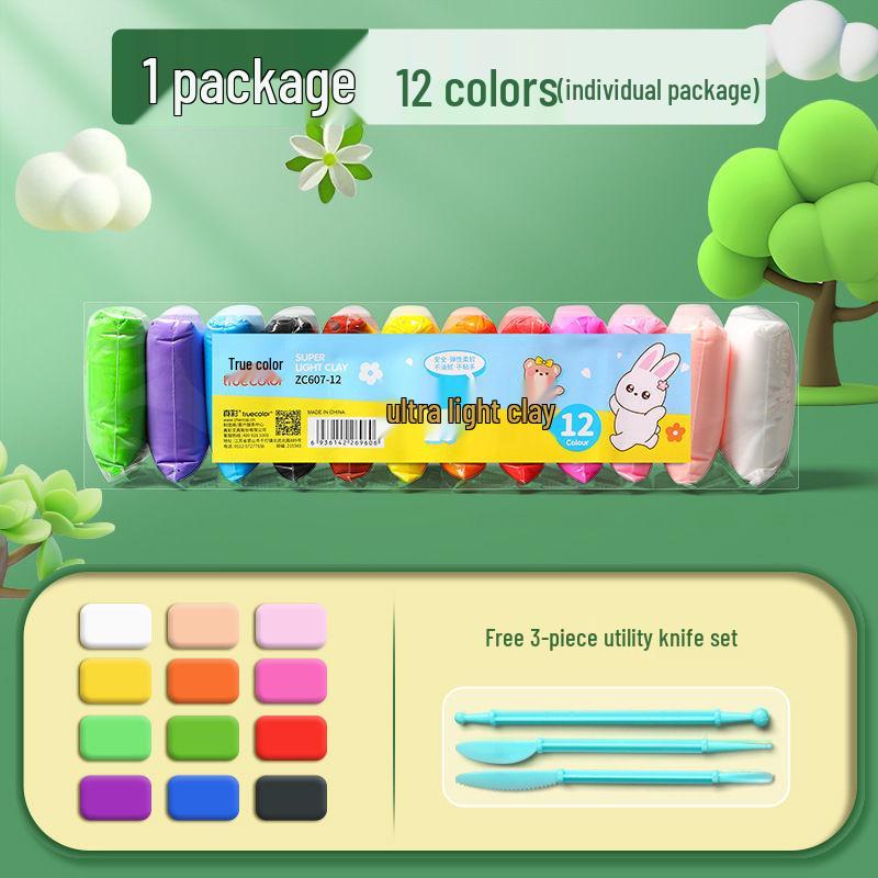 Глина сменная: Без запаха пластилин для детей, 12, 24, 36 цветов, инструменты ручной работы для детского сада.