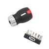 Tone RSDM6S Ratchet Stubby Driver Bit Set Magazine-Included Set, 6.35mm Width, 7-Piece