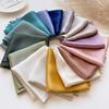 53CM Square 100% Mulberry Silk Scarf Solid Color Roll Edge Small Head Neck Hijab Women Decoration Kerchief Silk Bandana Scarves