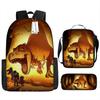 Jurassic Park European and American Retro Schoolbag First Grade~ Fourth Grade Bag Backpack