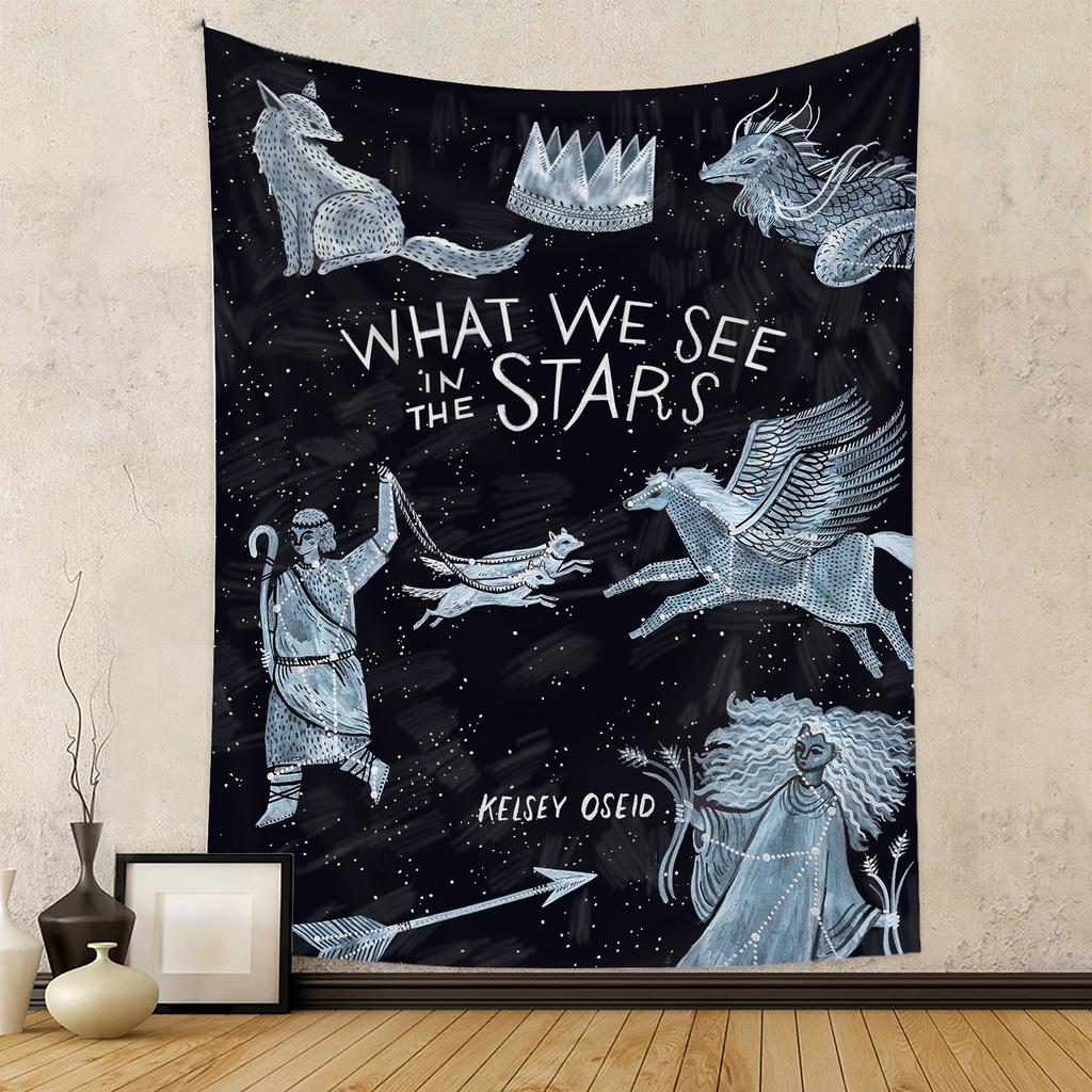 Черно-белая эстетика Скелет змеи и мотылька Хэллоуин Холодная луна Ужасы Готический настенный декор для спальни гобелен