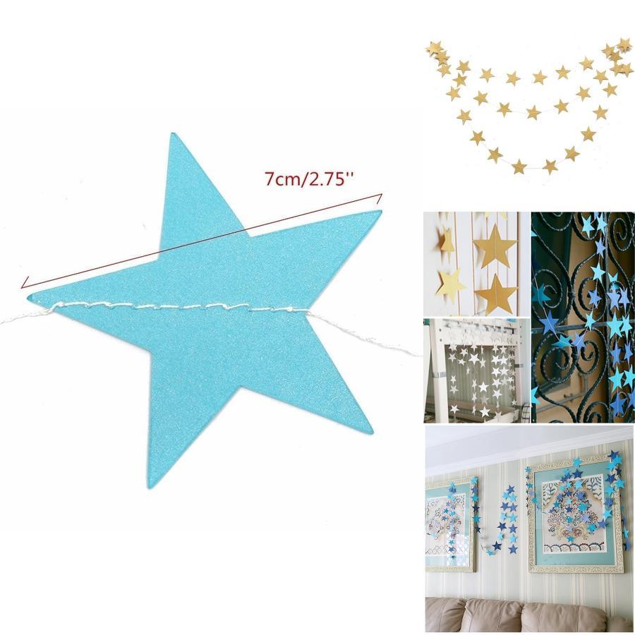 Multi-color Star Paper Garland Perfect For Making Your Event Shine Bright