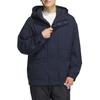 KWX70 Legend Ink Small Logo Loose Fit Woven Hooded Men's (JG8510) Fleece-Lined Jacket, Must-Have