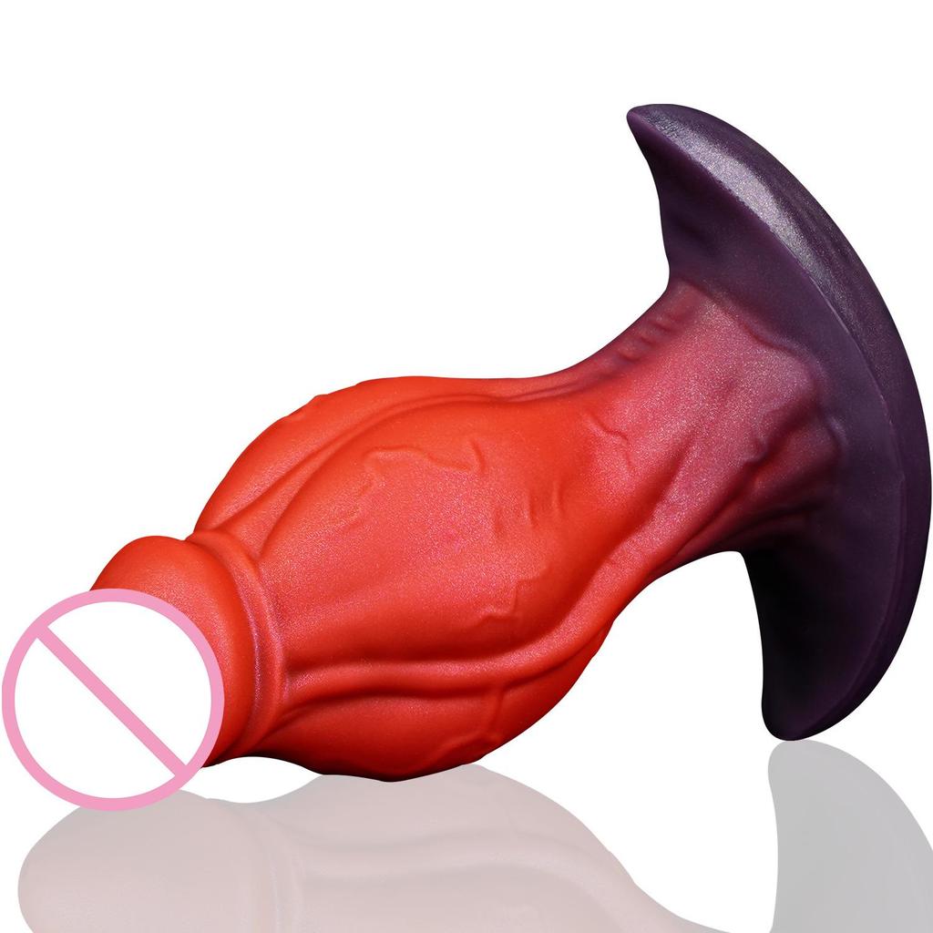 Новый Неправильной Формы Носимый Фалос Силиконовый Анальный Расширитель Игрушка