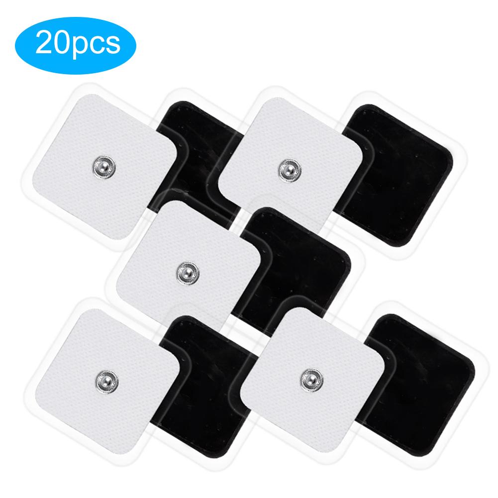 20Pcs 5x5cm Physical Therapy Electrode Plate Massage Sticking Electrode Patches Cell Plates