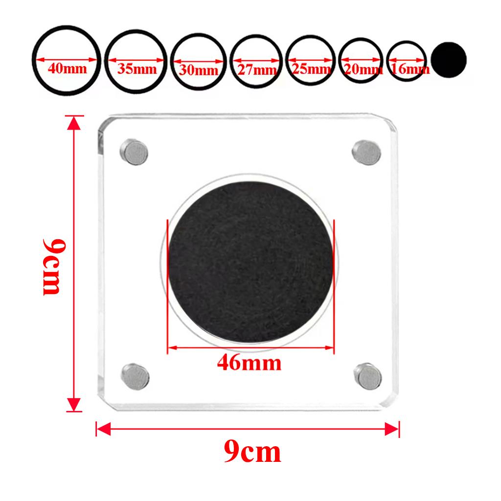 Acrylic Coin Display Frame 16/20/25/27/30/35/40/46mm Commemorative Coin Case Challenge Silver Dollar Coin Holder Storage Box