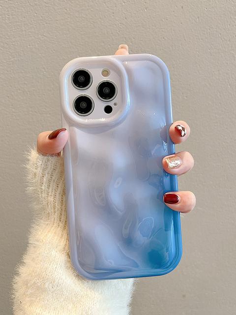 Роскошный чехол для телефона с 3d метеоритным узором градиентного цвета для Iphone 14 13 12 11 Pro Max, милый глянцевый мягкий силиконовый чехол на заднюю панель