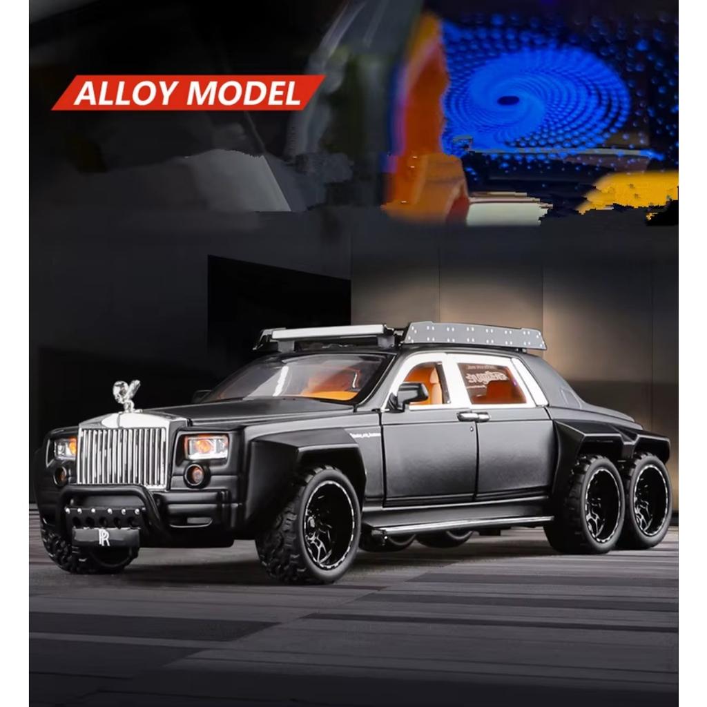 1/32 масштаб Rolls-Royce Phantom 6*6 сплав пикап модель автомобиля литые металлические внедорожники имитация модели автомобиля звук свет детские подарки