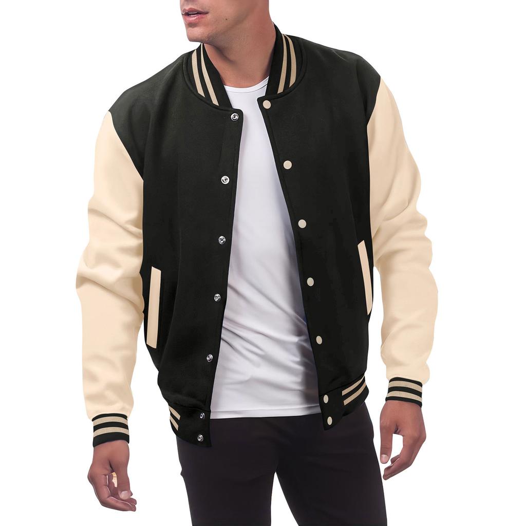 Casual And Versatile Men'S Loose Cardigans, Baseball Jerseys, Fashionable Jackets