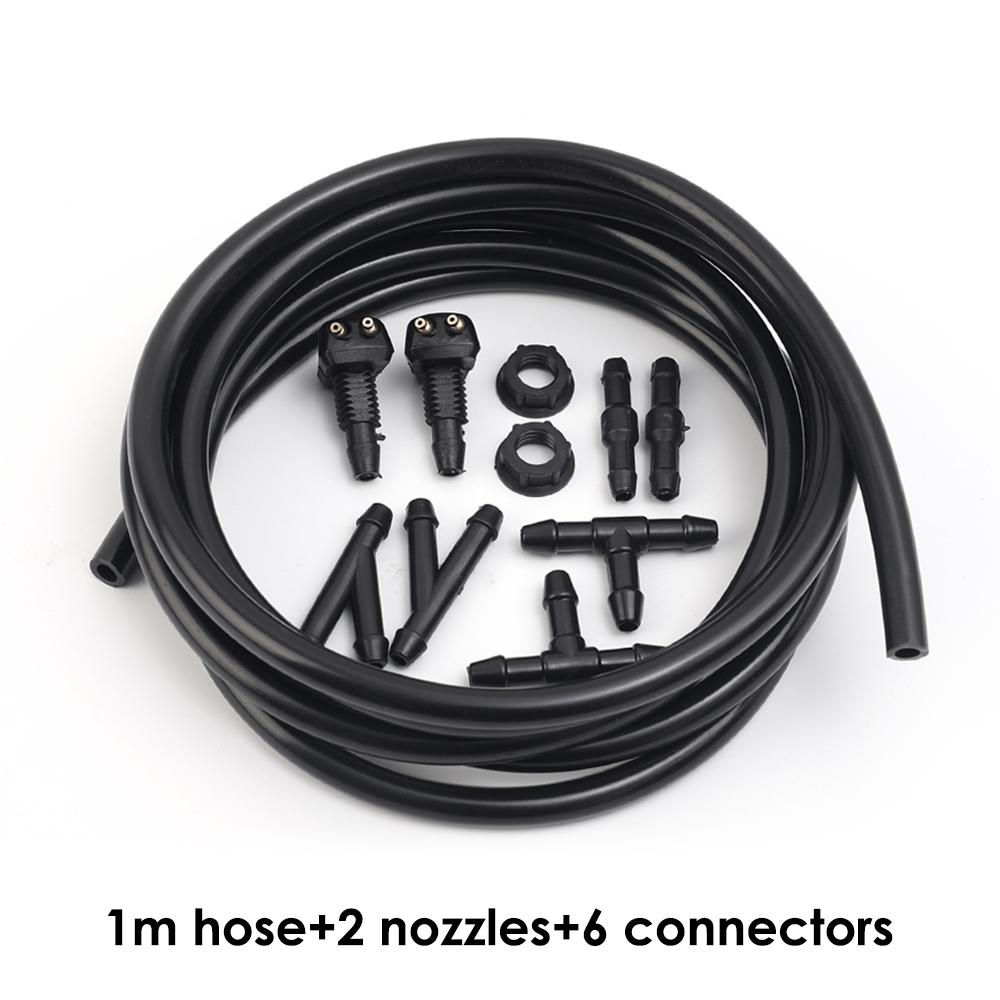 2/1M автомобильный шланг для мытья лобового стекла автомобиля, регулируемая насадка, резиновый шланг для мытья воды, соединитель-разветвитель ITY