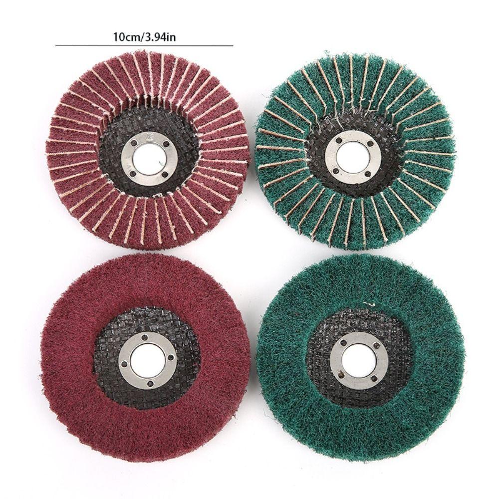 Nylon Fiber Flap Polishing Wheel Durable Non-woven Grinding Disc  Wood Cutting