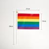 10Pcs/Pack Gay Pride Flags Easy To Hold Mini Small Rainbow Flags Parade Festival