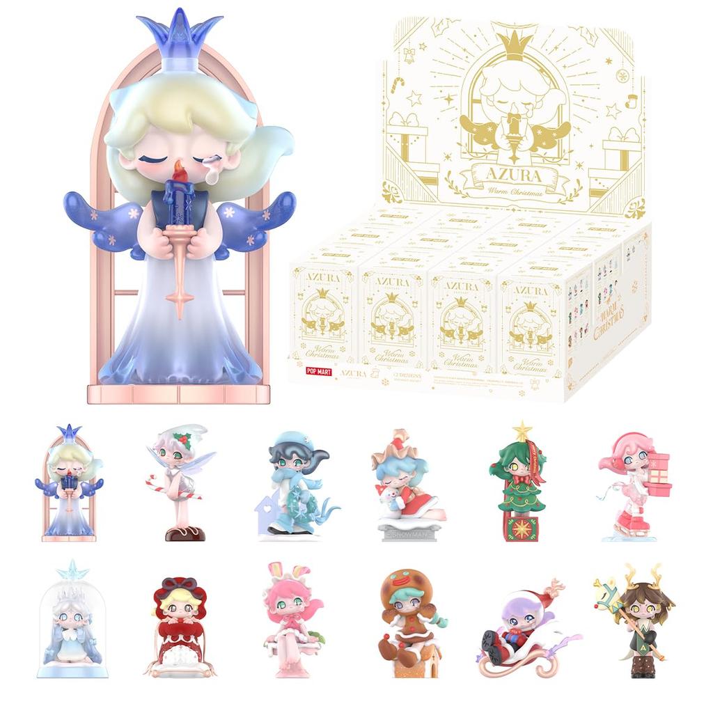 POP MART AZURA Warm Christmas Series [Assorted Box 12 Pieces] Pop Mart Gachapon Blind Box Figures Plastic Model Premium Toys PVC Soft Vinyl Original