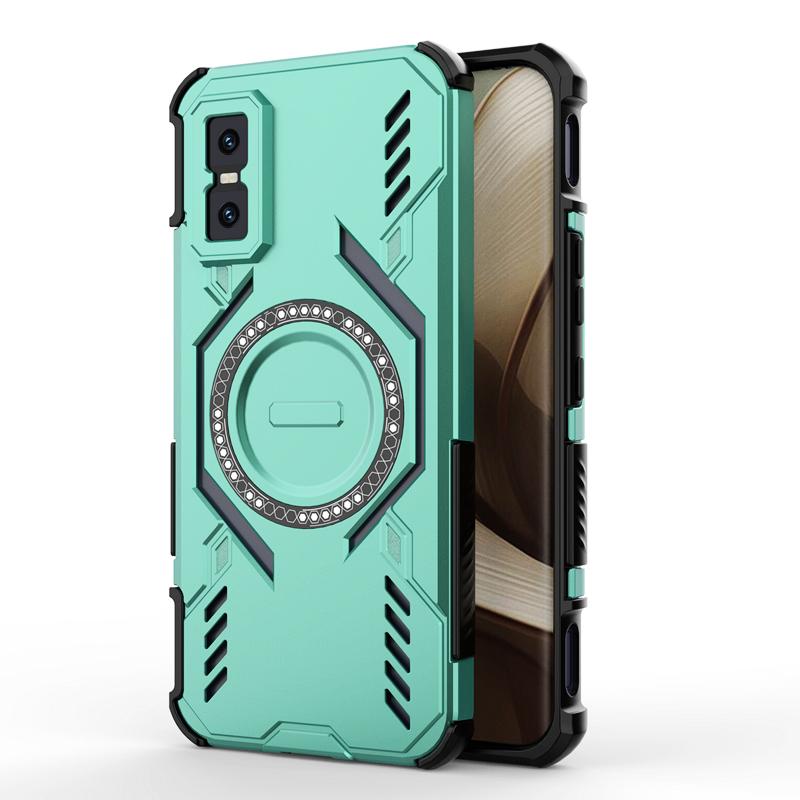 KEYSION Полый чехол с теплоотводом для Infinix GT 30 Pro 5G TPU+PC Магнитное охлаждение Ударопрочный чехол для телефона для Infinix GT 30
