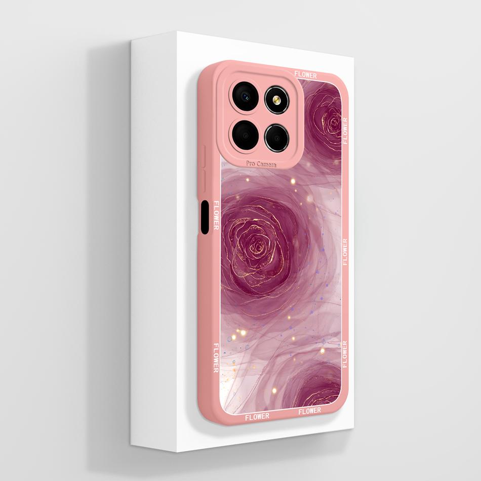 Чехол для Honor X8 X8B X8A Креативный чехол с рисунком для HonorX8B Honor X 8 5G Funda Мягкий жидкий силикон Защита от падения Задняя крышка телефона