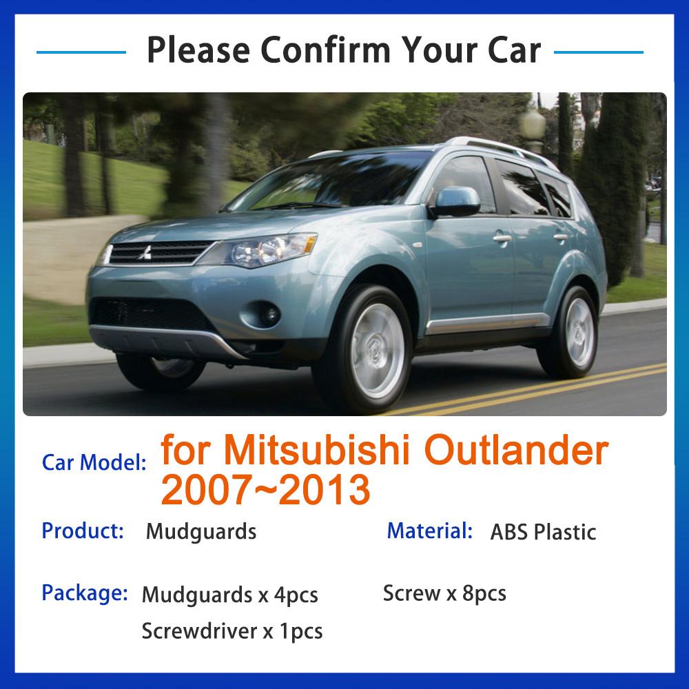 Крыло для Mitsubishi Outlander 2007 ~ 2013, аксессуары 2008 2009 2010 2011 2012, брызговик, передние и задние колеса