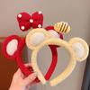Милый плюшевый бант клубника мультфильм повязка на голову дети милые обручи для волос модные аксессуары для волос женский повязка для волос галстук