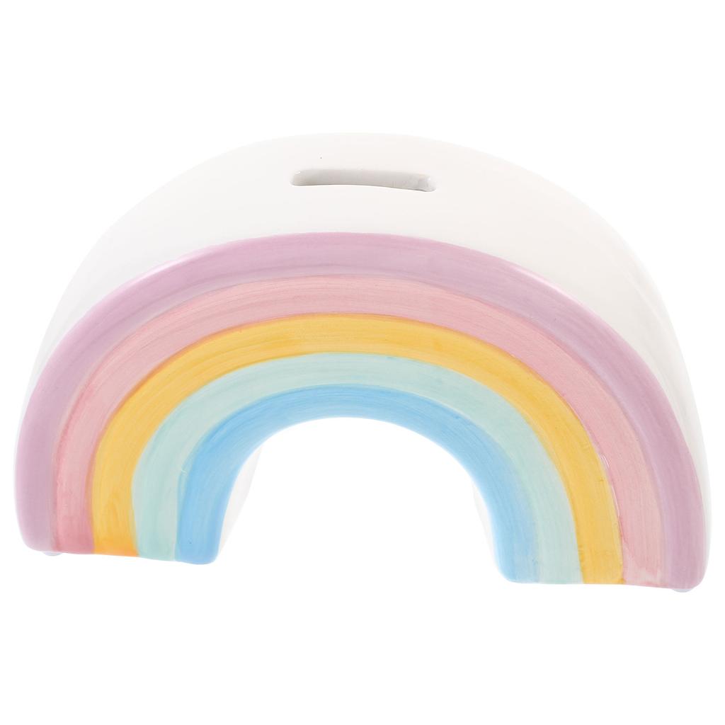 Rainbow Piggy Bank Girl Toddler Toys Money Pot Cartoon Saving Shape Ceramics Child