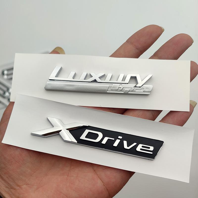 3D Хромированный Логотип Багажника Автомобиля 528i 535i 540i Буквы Значок Линии Люкс Эмблема Xdrive Наклейка Аксессуары