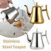 Кофейник из нержавеющей стали, съемный заварочный чайник с длинным горлом, домашний чайник, кухонные аксессуары