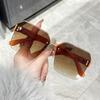 Модные безободковые солнцезащитные очки женские с передовым чувством новые большие оправы тонкие с защитой от УФ-лучей градиентные роскошные очки