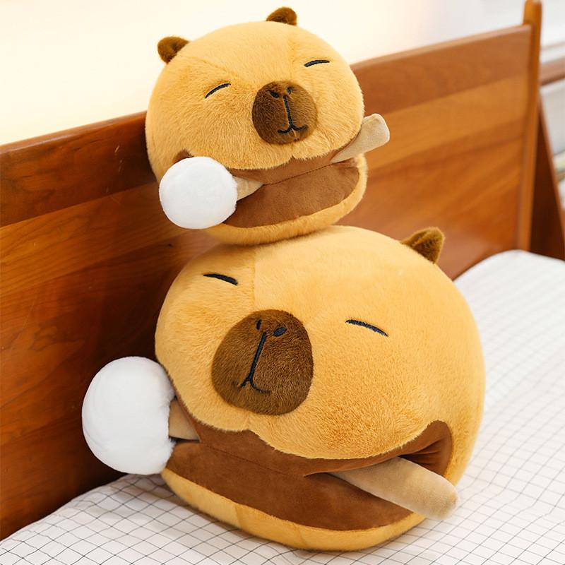 Cute Cartoon Capybara Plush Toy Decorative Pillow Gift For Kids Bedroom Decor