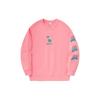 Li Ning X Pablo Ientile Cartoon Pattern Print Loose Sports Crew Neck Sweatshirt Unisex Sweatshirt Peach-Pink AWDU319-3