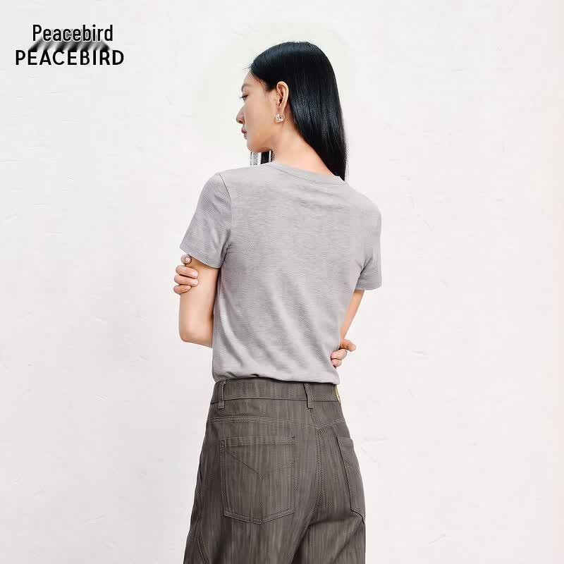 Peacebird AACNG3370 Short Sleeve T-Shirt