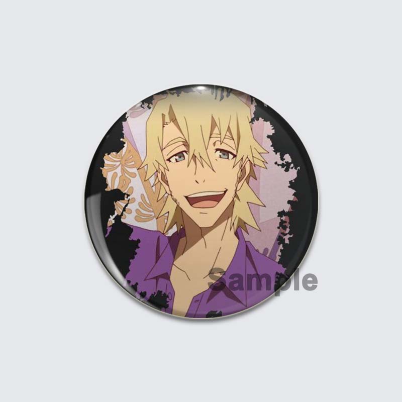 32/44/58mm Great Pretender Pin Round Cartoon Funny Snap-in Brooches for Backpack Cothes Accessories Anime Collection Badge Hat Decoration