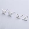 Серьги-иглы из стерлингового серебра 925 пробы, простые модные геометрические серьги-гвоздики, серьги-гвоздики для женщин, подарки 1-18