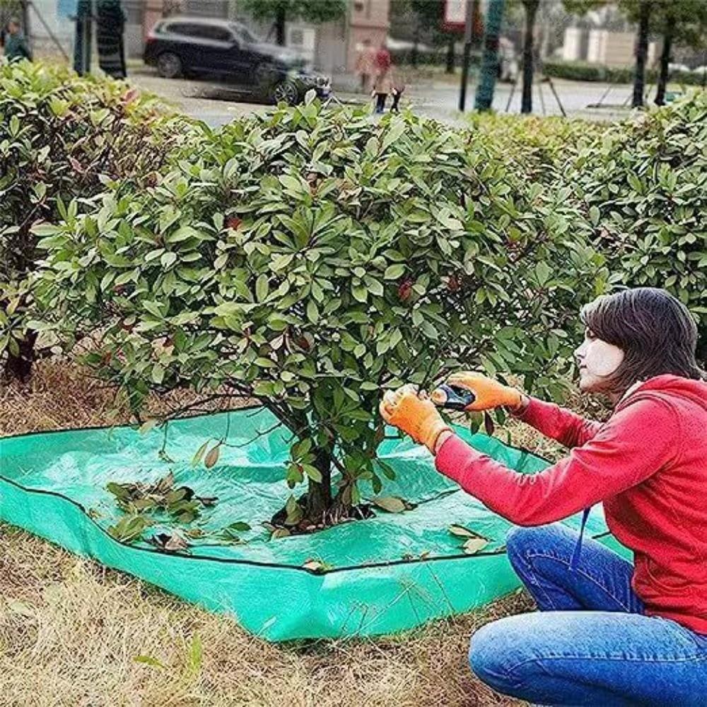 1m 3.28ft Fallen Leaves Collection Waterproof Shrub Base Mulch Mat Outdoor Use