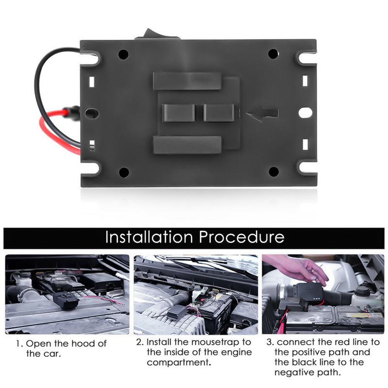 Lvye 12V автомобильный двигатель крыса грызун куница ультразвуковой репеллент шоковый отпугиватель мышей