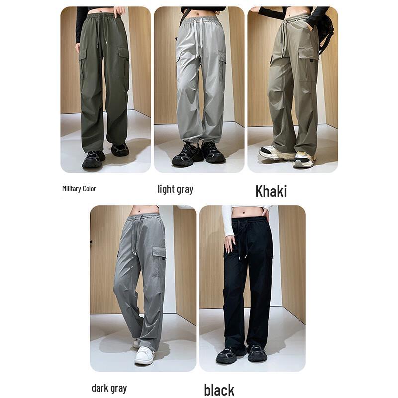 Джинсы JEANSWEST Унисекс Свободный крой Многокарманные брюки-карго