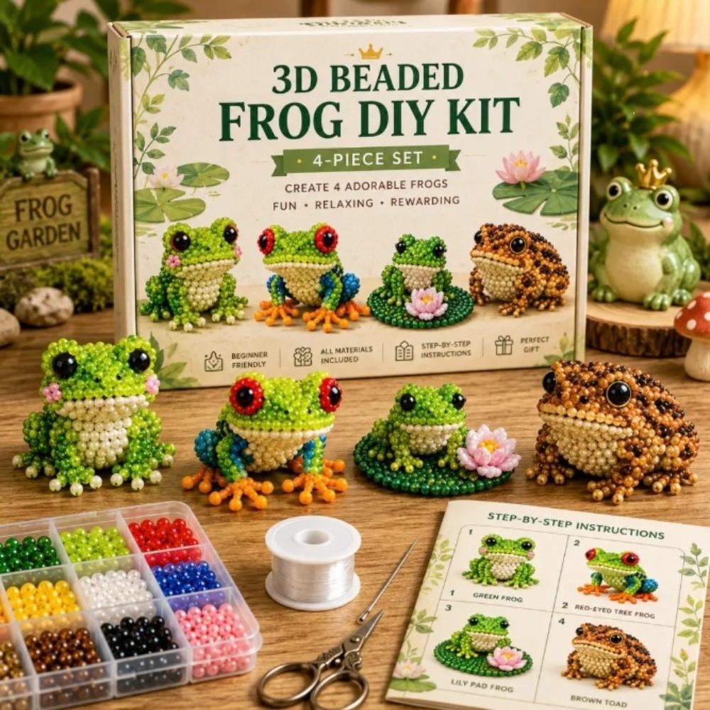 Beginner Friendly 3D Beaded Animal DIY Kit Animal Shape Handmade Craft Kit Home Decoration