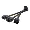 B03C 3x8Pin 4x8Pin на 16Pin PCIe 5.0 Адаптерный кабель для CPU RTX4090 RTX4080 12VHPWR 90°