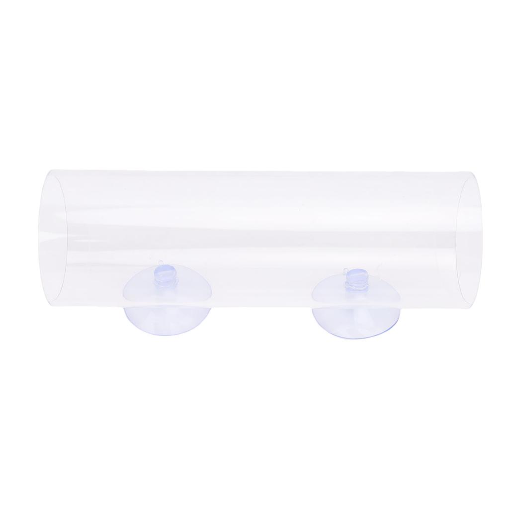 Туннель для рыбок петушков Прозрачная полая трубка для рыбок петушков с присоской для отдыха Аквариум