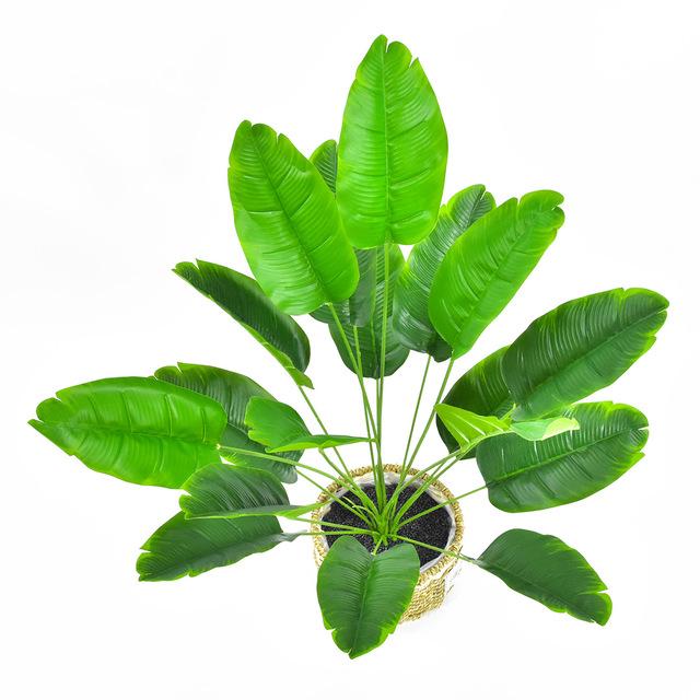 18 вилок, искусственные банановые деревья, большие тропические растения, искусственные листья монстеры, пластиковые пальмы для домашнего сада, отеля, свадебного декора