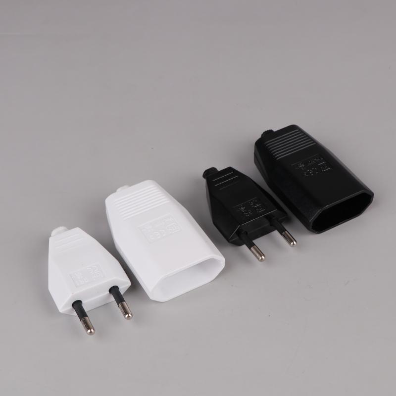 1/2Pcs Industrial Vintage Style Rewire Plug 250V 2.5A Rewirable European Power Cord Ce Male Plug Female Socket Electrical Plug