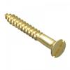 Саморезы по дереву Forgefix, шлицевые, потайная головка, латунь