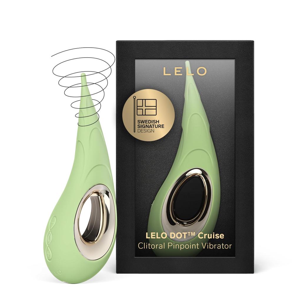LELO DOT Cruise Высокочастотный клиторальный вибратор с эллиптическим 8-точечным вибратором с технологией круиз-контроля, (Фисташковый крем)