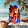 Personalized customized proof beach towel with Neon Genesis Evangelion pattern - soft, absorbent,quick-drying,perfect swimming,camping&bathing