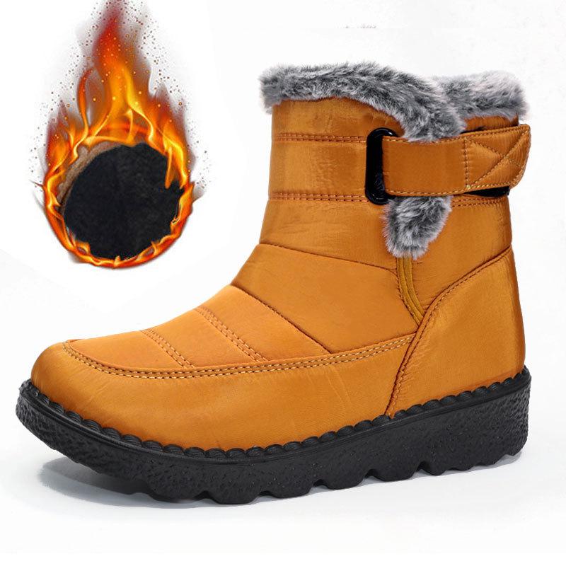 Women's Boots Trend Winter Shoes For Woman Winter Boots Ankle Low Heels Botas Mujer Waterproof Snow Boots With Fur Shoes