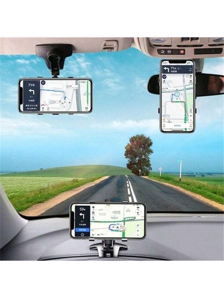 1 шт. Новый универсальный автомобильный держатель для телефона на приборную панель, автомобильный держатель для сотового телефона, зеркало заднего вида, солнцезащитный козырек, зажим для крепления мобильного телефона, автомобильные гаджеты