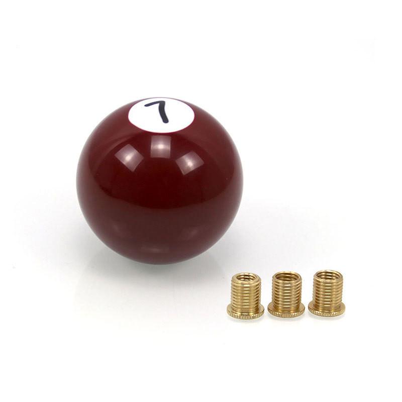 Pool Ball Billiard Shift Knob Universal Stick Shifter Knobs for Car SUV Bus Truck, Brown 7