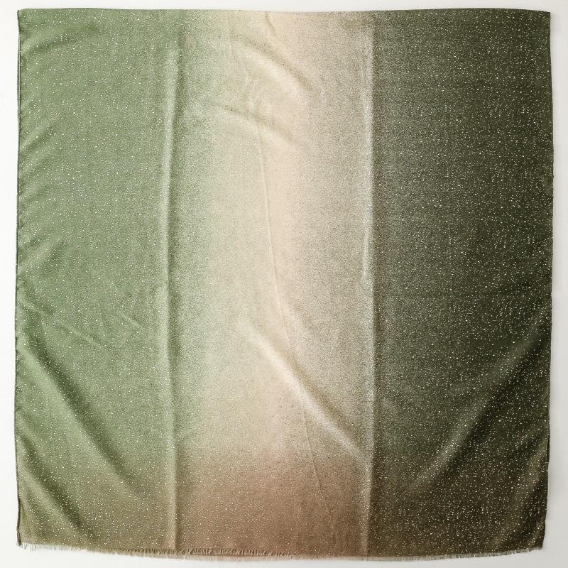 180*88cm Gradient Color Gold Foil Wrap Scarfs for Women Fashion Hijab Shimmer Sparkle Womens Scarves Bling Bling Shawls Cotton Feeling Shawl Scarf